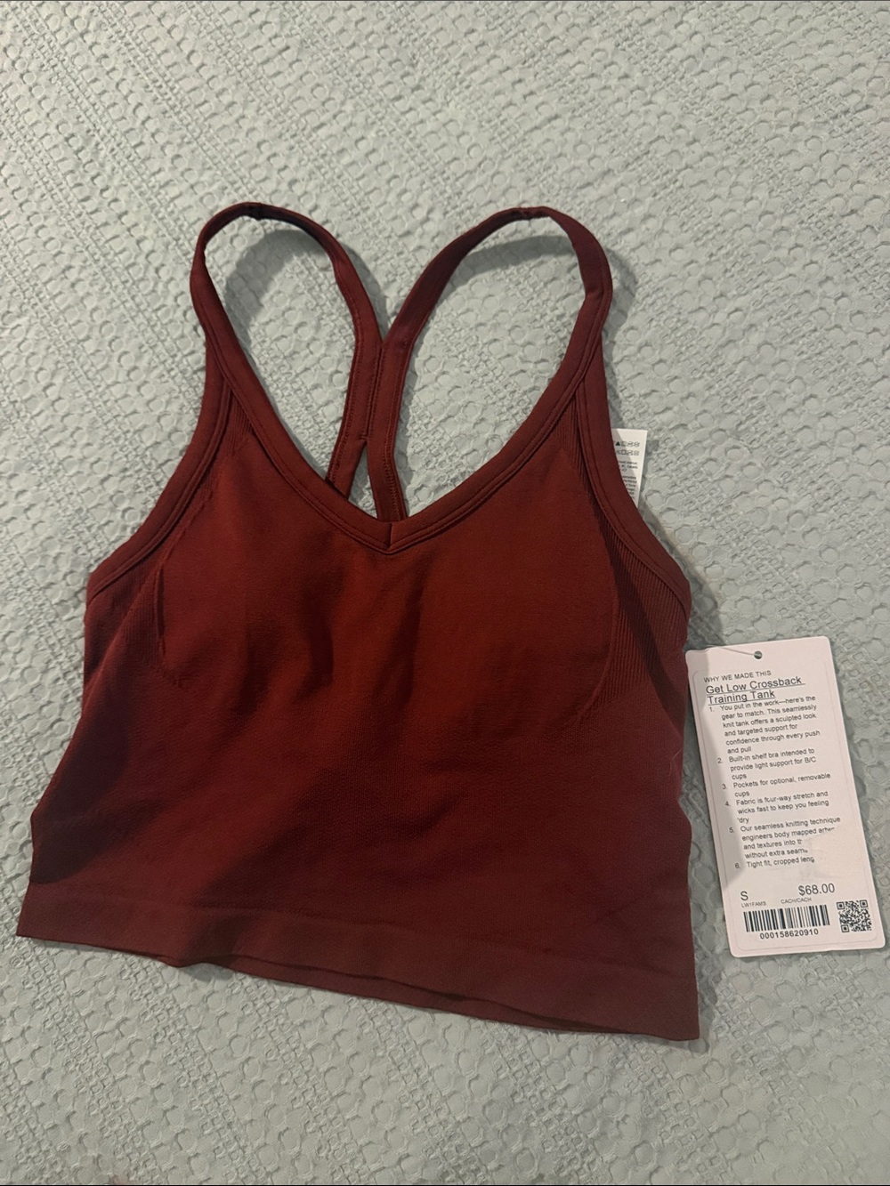 LULULEMON GET LOW CROSSBACK TANK TOP NWT SIZE S
